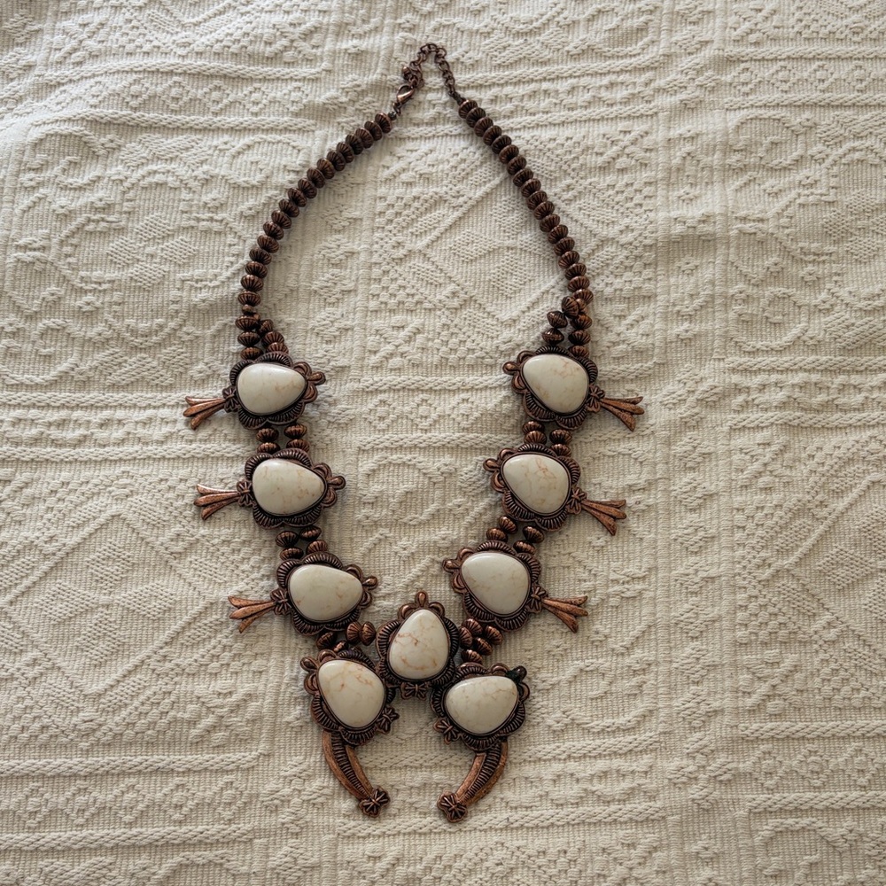 Squash blossom necklace